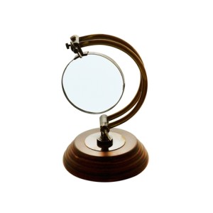 60630 LUPA DECORATIVA DOURADA 16X15,5X23CM