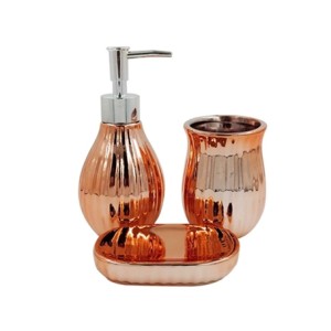 399C KIT BANHEIRO REDONDO CROMADO 3 PEÇAS