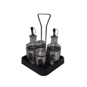 ZU913 GALHETEIRO DE INOX 4 PEÇAS