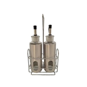 A0110 JOGO GALHETEIRO 2 PECAS E SUPORTE INOX