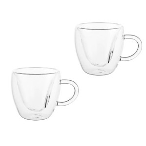 26671 JOGO 2 XICARAS COFFEE TIME 80ML COM PAREDE DUPLA