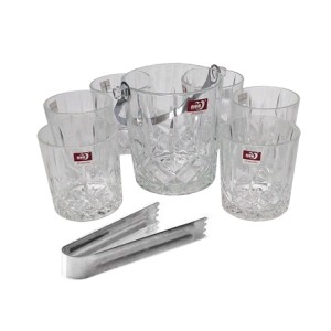 BT036/L7 JOGO BALDE DE GELO 900ML COM 6 COPOS 330ML