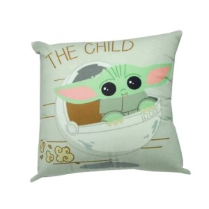 10064718 ALMOFADA FIBRA VELUDO 40X40CM BABY YODA
