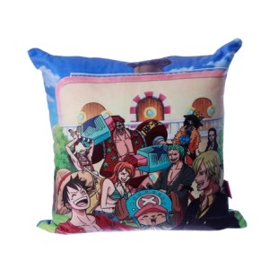 10065107 ALMOFADA FIBRA VELUDO 40X40CM TURMA ONE PIECE
