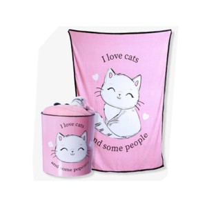 10140880 KIT BALDE + MANTA I LOVE CATS