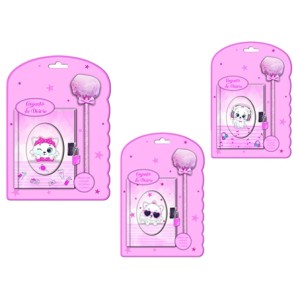 SXFS-5492 DIARIO COM CADEADO E CANETA POM POM