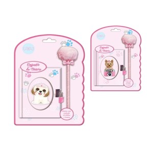 SXFS-6002 DIARIO COM CADEADO E CANETA POM POM