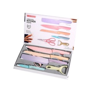 GBG18 KIT JOGO DE FACAS COLORIDAS 6PCS ER-0278