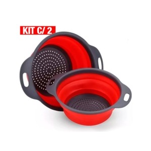 GBG17 ESCORREDORES DE ALIMENTOS SALADA MACARRAO RETRATIL 2 PCS