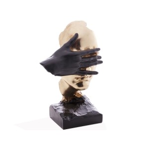 61509 FIGURA FACE DECORATIVA 19X15X30CM