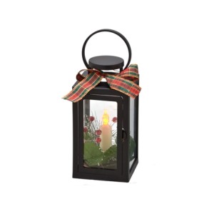 627-016 LANTERNA NATALINA COM LUZ 10X10X20,5CM