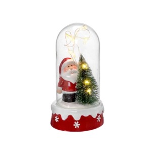 654-019 PAPAI NOEL COM LUZ 9X9X18CM