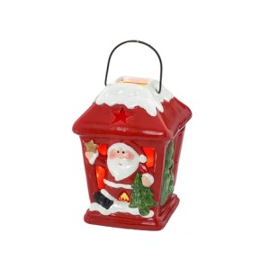 654-025 PAPAI NOEL COM LUZ 9X9X12CM