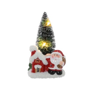 654-038 PAPAI NOEL DECORATIVO COM LUZ 7X7X11CM