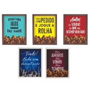 796 QUADRO PORTA ROLHAS 20X25CM