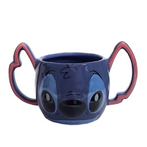 10025458 CANECA FORMATO 3D 450ML DUPLA ALCA STITCH