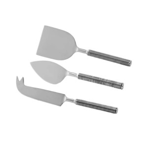 29393 CONJUNTO 3 FACAS PARA QUEIJO ESPIRAL