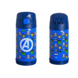 10072058 GARRAFA CLICK C/CANUDO 300ML PATTERN AVENGERS