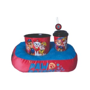 10065179 KIT ALMOFADA PIPOCA INFANTIL FIBRA VELUDO PATRULHA CANINA