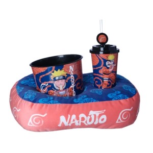 10065187 KIT ALMOFADA PIPOCA INFANTIL FIBRA VELUDO NARUTO