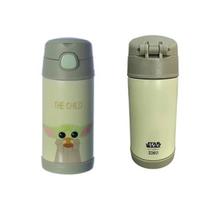 10072401 GARRAFA CLICK C/CANUDO 300ML THE MANDALORIAN YODA