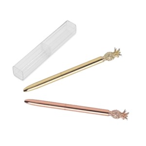 1832B CANETA ESFERO ABACAXI 14CM METAL