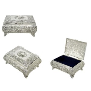 016-031 PORTA JOIA RETANGULAR SILVER