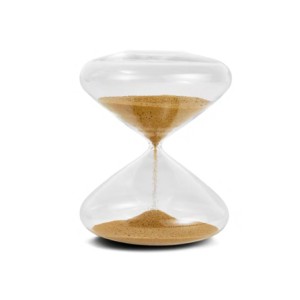 17858 AMPULHETA 20CM DOURADA