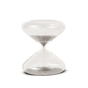 17861 AMPULHETA 15CM PRATEADA