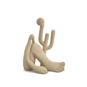 17531 ESCULTURA ABAPORU BEGE TARSILA DO AMARAL 33CM