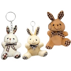 F6600061 CHAVEIRO COELHO XADREZ 14,5CM