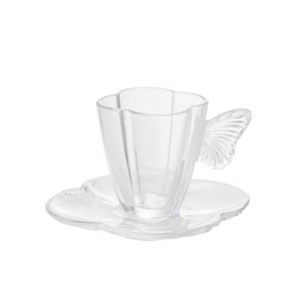 29271 CONJ 4 XICARAS DE CAFE DE VIDRO COM PIRES BUTTERFLY 80ML