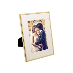 29316 PORTA RETRATO DE ACO INOX BASIC DOURADO 10X15CM