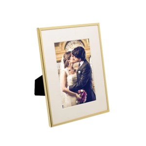 29317 PORTA RETRATO DE ACO INOX BASIC DOURADO 13X18CM