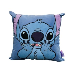 10064998 ALMOFADA FIBRA VELUDO 40X40CM STITCH FLORES