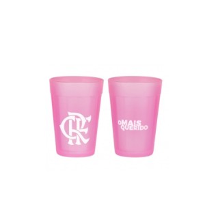 201133 COPO AMERICANO PRIME 190 ML FLAMENGO ROSA COM 2PCS