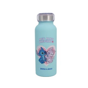 10072927 GARRAFA BUBBLE 500ML STITCH NAMORADOS