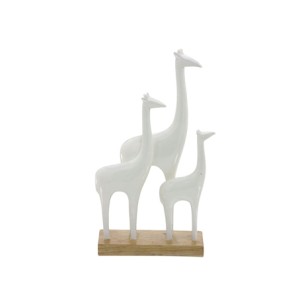 719-004 TRIO GIRAFAS DECORATIVA 17X6,5X29,5CM