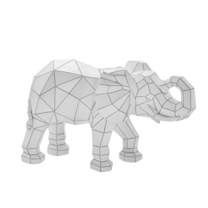 26-025 ELEFANTE DECORATIVO 37X13X22CM