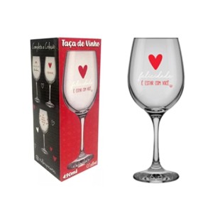 7056011 TACA BARONE LOVE 490ML FELICIDADE