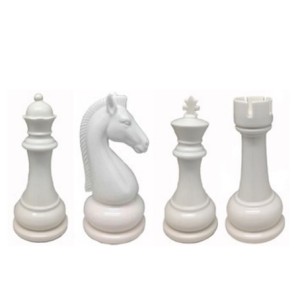 MXDZ-01 PECA XADREZ BRANCA 18X8CM DECORATIVA