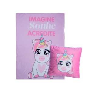 10140935 KIT ALMOFADA+MANTA UNICORNIO