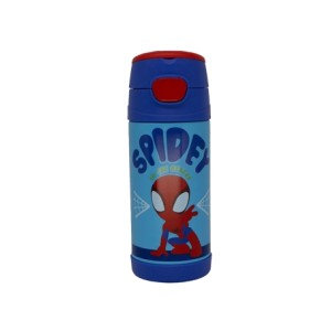10073104 GARRAFA TOP HANDLE INFANTIL 350ML SPIDER MAN