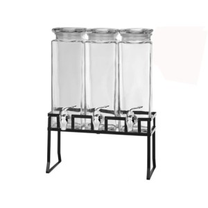 30530 JOGO DE 3 SUQUEIRAS COM SUPORTE DE METAL 2.3L