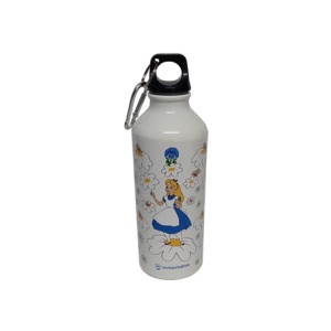 10073272 GARRAFA DE ALUMINIO 500ML C/MOSQUETAO ALICE IN WONDERLAND