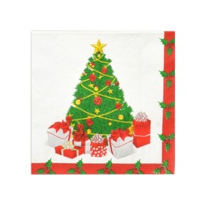 610-002 GUARDANAPO DE PAPEL NATALINO 20 FOLHAS 33X33CM