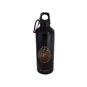 10073351 GARRAFA DE ALUMINIO 500ML C/MOSQUETAO HOGWARTS