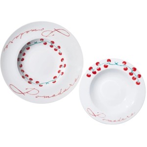 30197 JOGO DE 5 PEÇAS POMODORO PARA MASSA (1 X D30,5CM + 4 X D21,5CM)