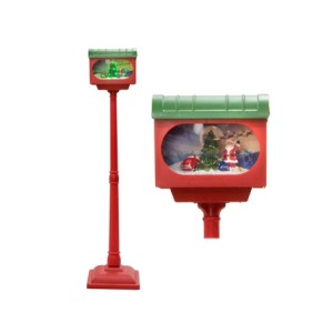 678-025 POSTE DECORATIVO COM LUZ E MOVIMENTO