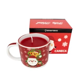 10024918 CANECA VELA DECORATIVA 300ML NATAL